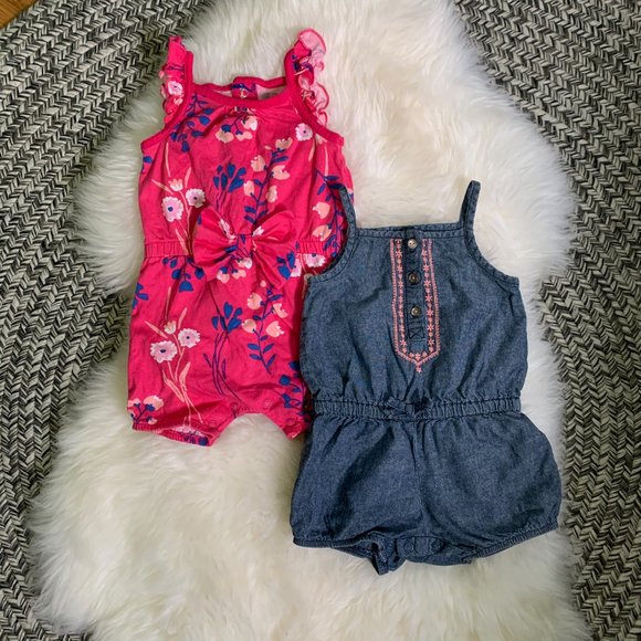 Carter's Summer Rompers Bundle (12 mo) - Picture 2 of 7